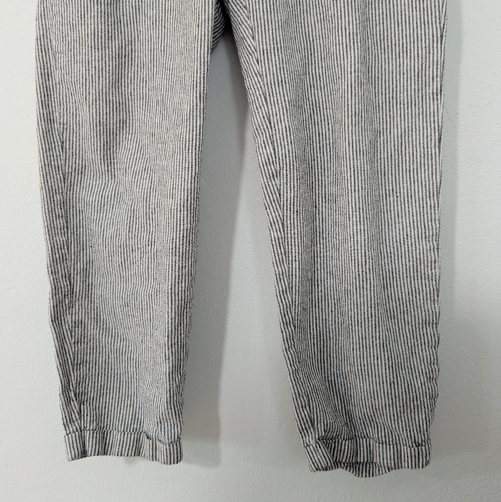 J. Crew Factory Set Of 2 Pull On Drawstring Pants Straight Leg Crop Length 4 - Picture 4 of 15